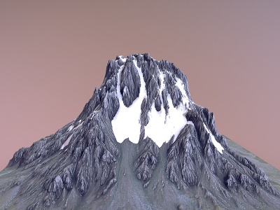 3d现代山脉3D模型
