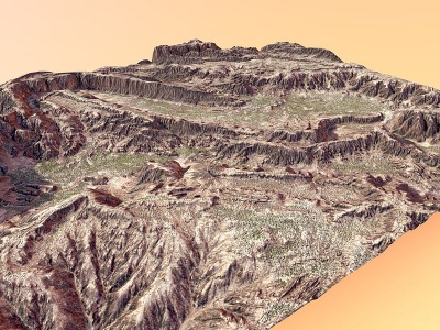 3d山脉模型