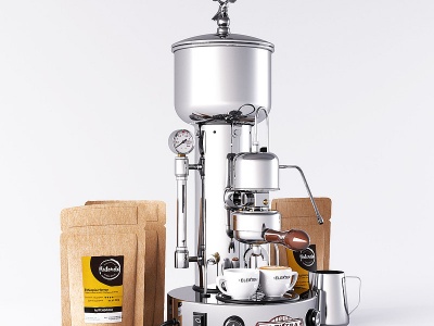 3d现代咖啡机模型