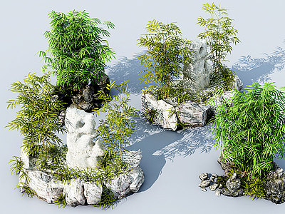 竹子模型3d模型