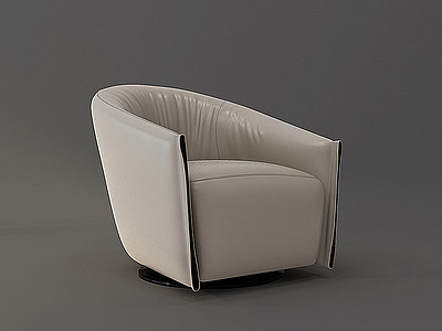 现代欧式单人沙发模型3d模型