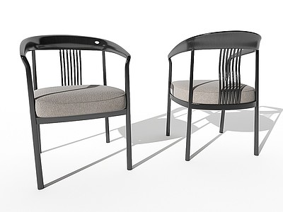 新中式休闲椅模型3d模型