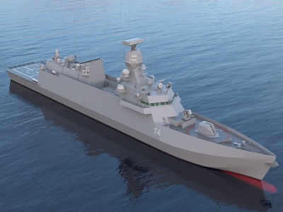 3d<font class='myIsRed'>海军</font>多用途轻型护卫舰模型