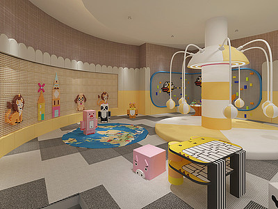 儿童游乐场3d模型