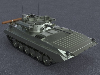 俄军BMP2型步兵战车模型