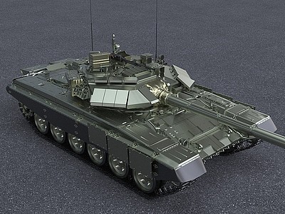 3d印度T90S主战坦克模型