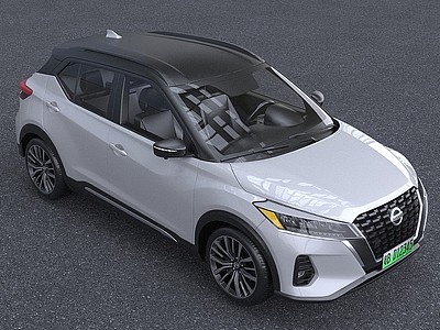 2022款日产劲客Kicks汽车模型3d模型