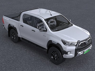 2022款丰田皮卡越野汽车模型3d模型