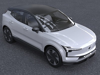 2024款国产沃尔沃EX30汽车模型3d模型