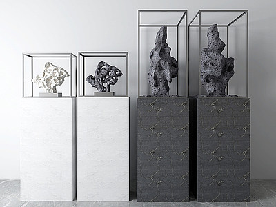 3d现代雕塑摆件工艺品模型