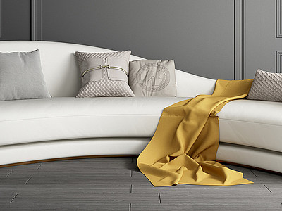 3d现代异形休闲沙发模型