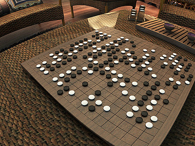 新中式围棋模型3d模型
