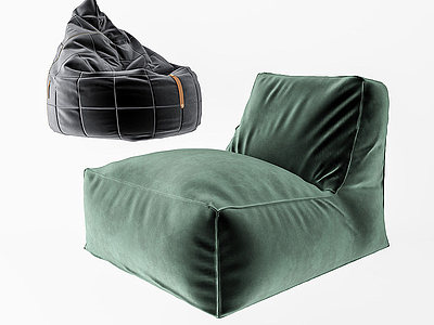 3d简约休闲懒人沙发模型