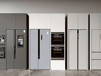 冰箱柜烤箱智能冰箱3d模型
