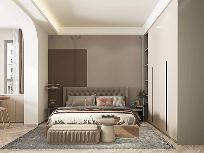 現代家居臥室模型3d模型