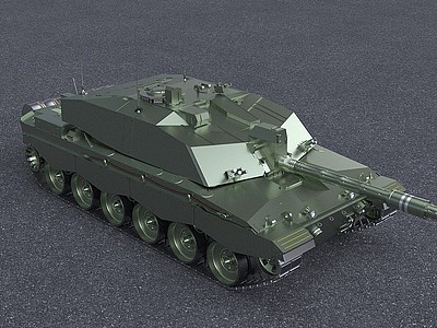 現代化坦克3d模型