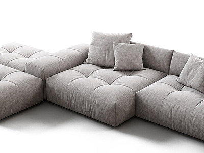 3dPoliform现代多人沙发3D模型