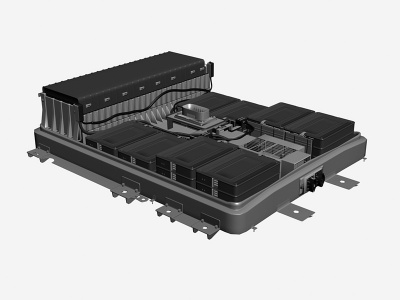 新能源汽车电池模型3d模型