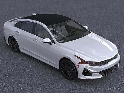 2022起亞轎車汽車低配版模型3d模型