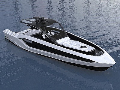 3d兰博基尼游艇船Tecnomar模型
