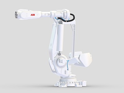 3d现代科技智能机器人机械臂模型