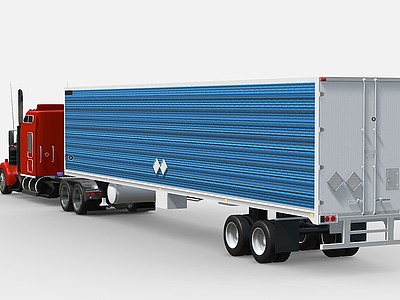 3d汽车<font class='myIsRed'>货车</font>运输车大型卡车模型