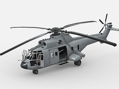 3d飞机直升机武装直升机模型