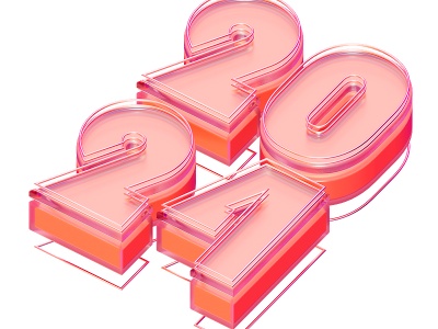 3d2014立体字玻璃艺术字模型