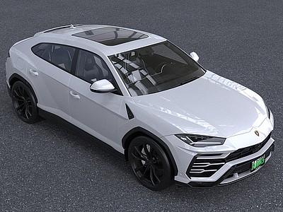 2018款兰博基尼Urus汽车模型3d模型