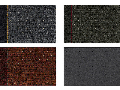3d灰红色抽象图案地毯组合模型