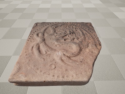 古董文物石雕石刻模型3d模型