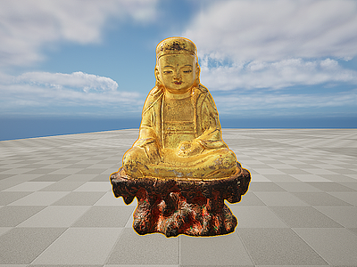 金身佛像雕塑摆件模型3d模型