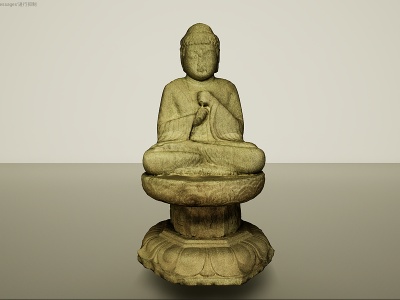 3d文物雕塑雕像佛像佛头模型