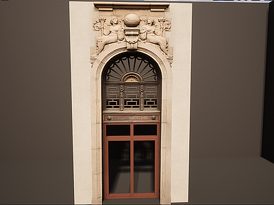 欧式门窗模型3d模型