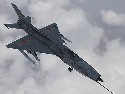空军歼击机飞机战斗机模型3d模型