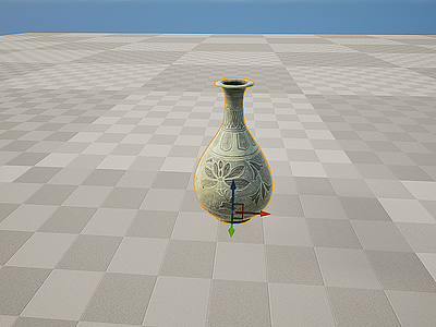 3d文物瓷器青铜器青釉花瓶模型
