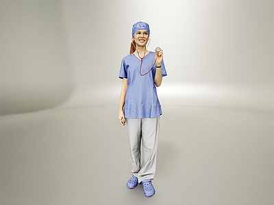 医院护士模型3d模型