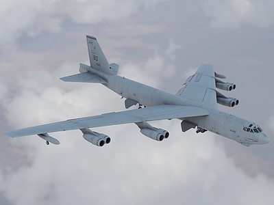 轰炸机远程战略轰炸机模型3d模型