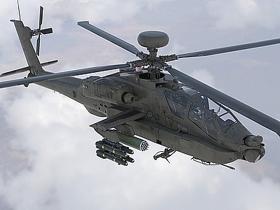 武装直升机模型3d模型