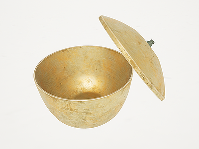 铜器餐具碗模型3d模型