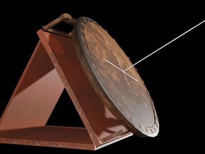 古代钟表日晷圆盘模型