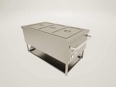 不锈钢保温餐台模型3d模型