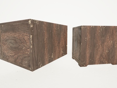 老物件旧物木头盒子模型