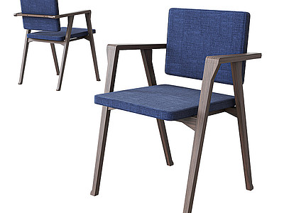 3d现代餐椅模型
