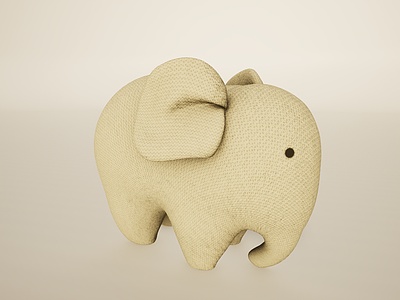 婴幼儿儿童玩具大象玩偶模型3d模型