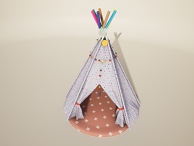 儿童帐篷模型3d模型