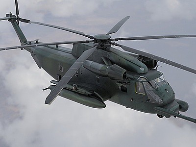 3d海龙直升机模型