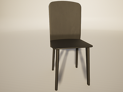 3d简约休闲吧台餐椅模型
