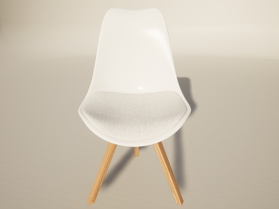 3d北欧简约休闲餐椅模型
