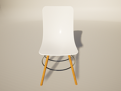 北欧简约时尚餐椅模型3d模型